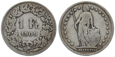 1 Franken 1909 B